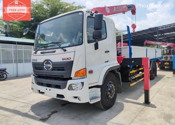 Xe cẩu Hino FG8JP7A gắn cẩu UNIC 554 , Tải trọng 7 tấn