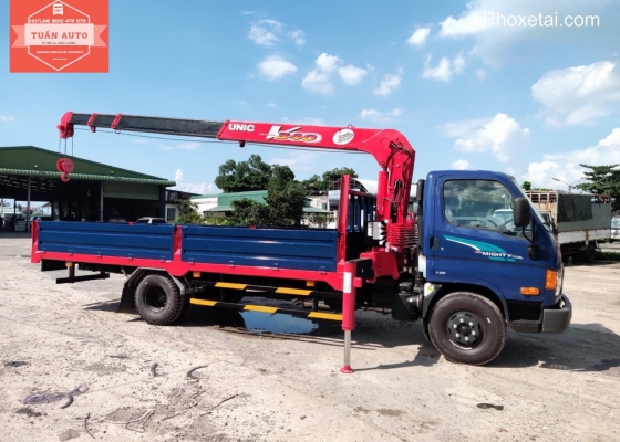 Xe Hyundai 110XL gắn cẩu Unic 344