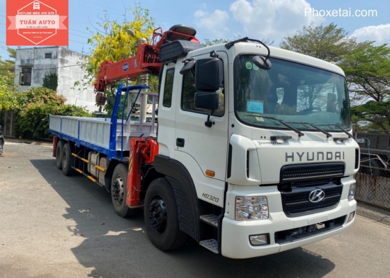 Xe cẩu Hyundai HD320 gắn cẩu Kanglim tấn KS2605 - Đời 2018