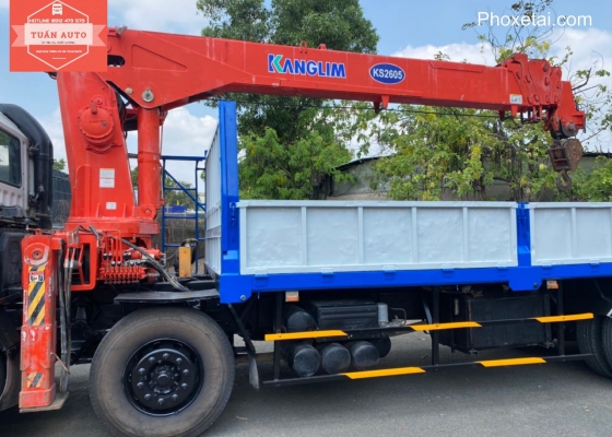 Xe cẩu Hyundai HD320 gắn cẩu Kanglim tấn KS2605 - Đời 2018